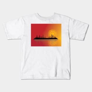 Summer Landscape Niibin Indigenous WAWEZHI CANADA Kids T-Shirt